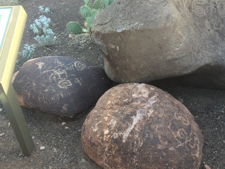Petroglyphs on rocks